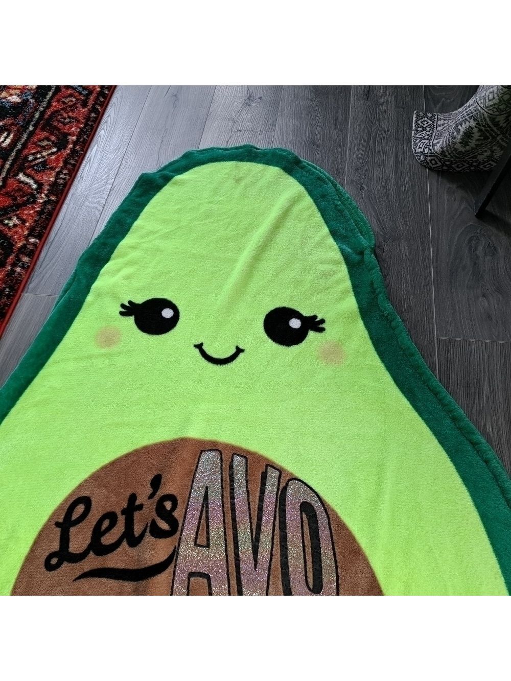 JUSTICE LET'S AVO CUDDLE fleece snuggle throw sleep sack Avocado Teens Tweens - Picture 3 of 10